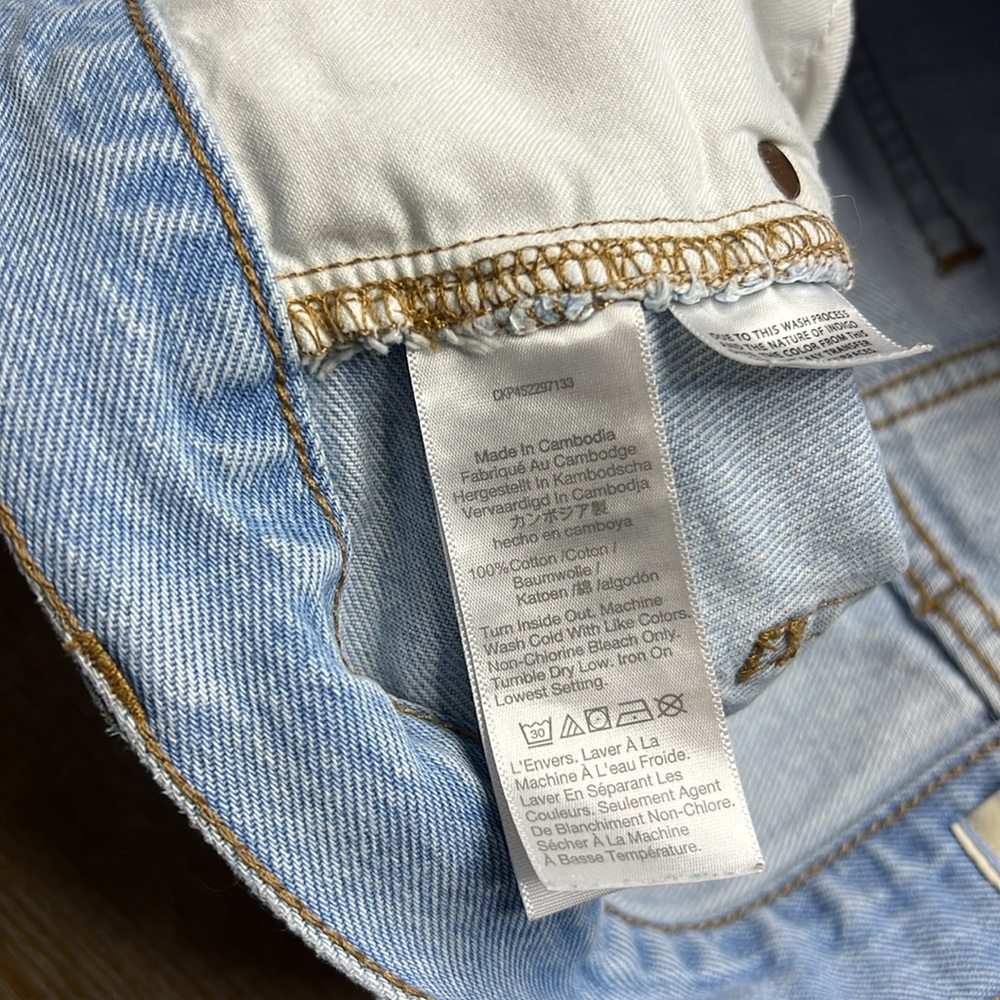MADEWELL Relaxed Raw Hem Denim Jean Short 29 - Picture 8 of 11